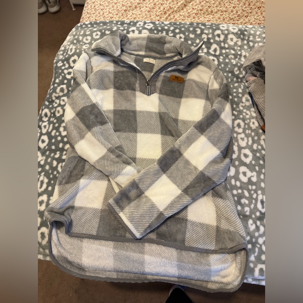 Simply Southern Plaid Pullover